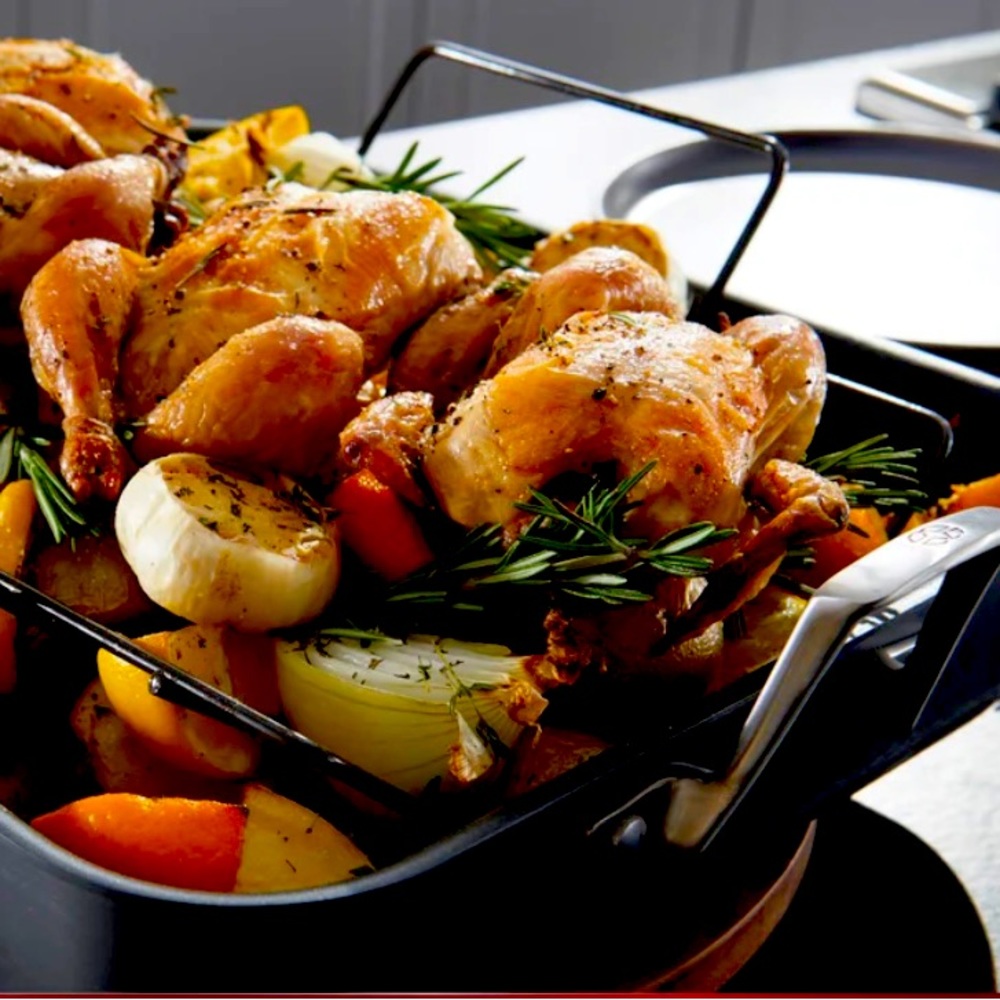 Calphalon 16 in. Non-Stick Hard Anodized Aluminum Roasting Pan